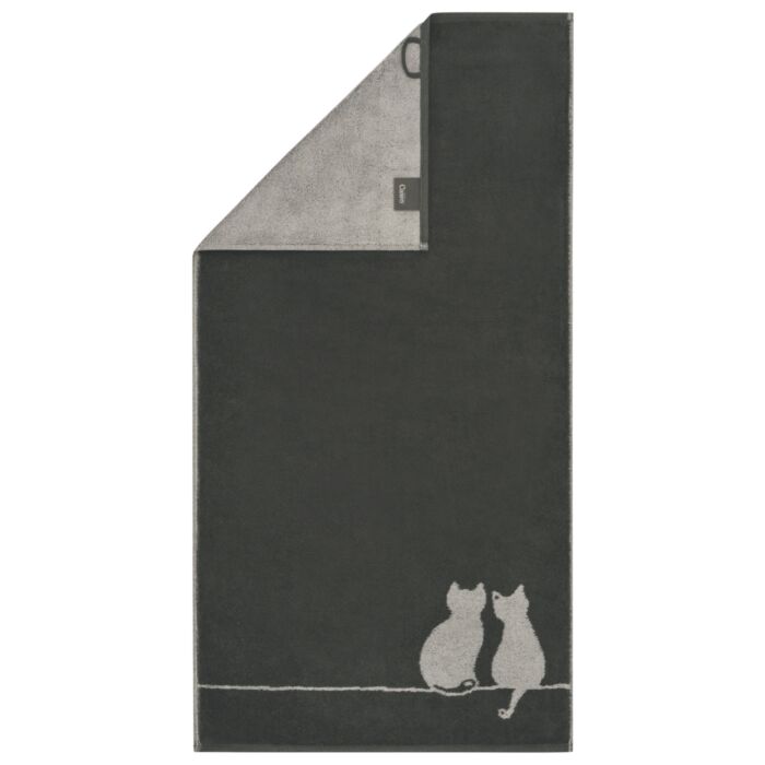 Cawö Frottierwäsche You&Me, eingewebtes Katzen-Design