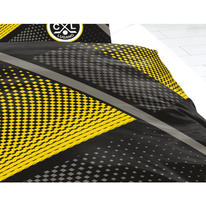 HC LUGANO Bettwäsche im schwarz-gelb Design