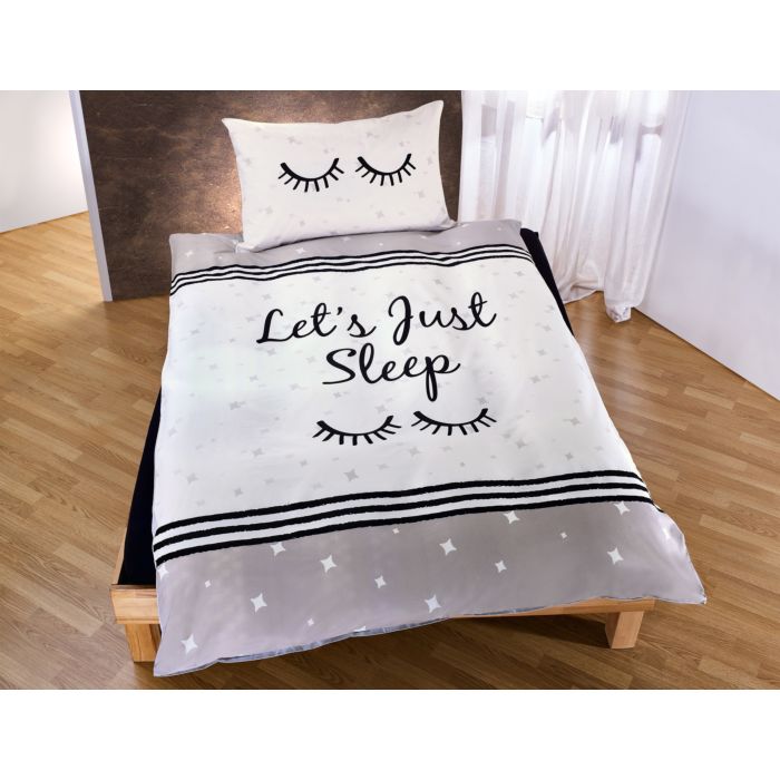 Bettwäsche Let's just sleep auf Sternenhintergrund main product photo