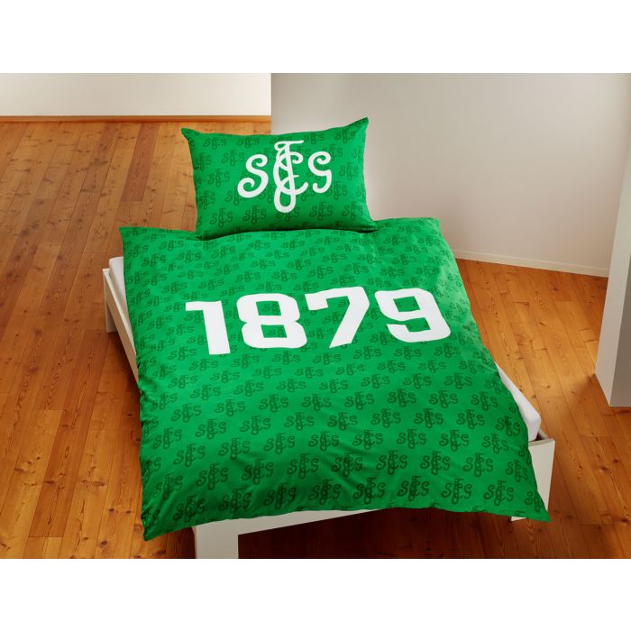 Fussball-Bettwäsche FC St. Gallen grün main product photo