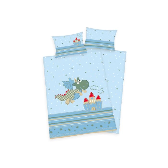 Bettwäsche kleiner Drache im Märchenschloss main product photo