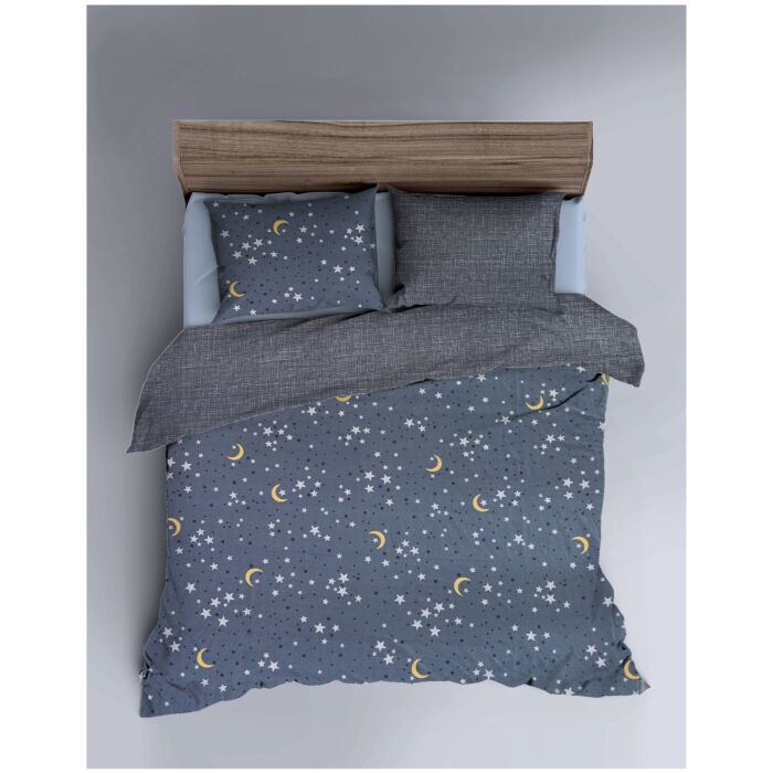 Traumhafte Bettwäsche mit Mond und Sternen