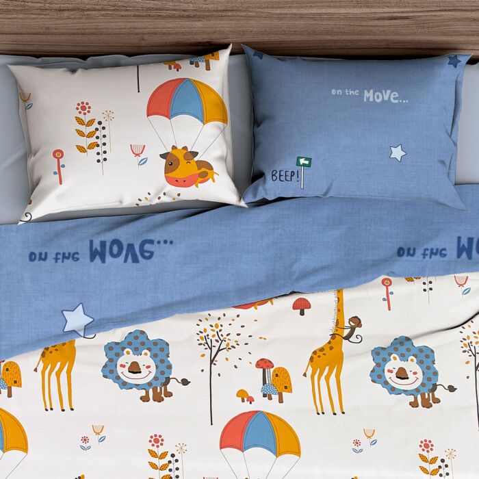 Bettwäsche mit Zoo-Motiv