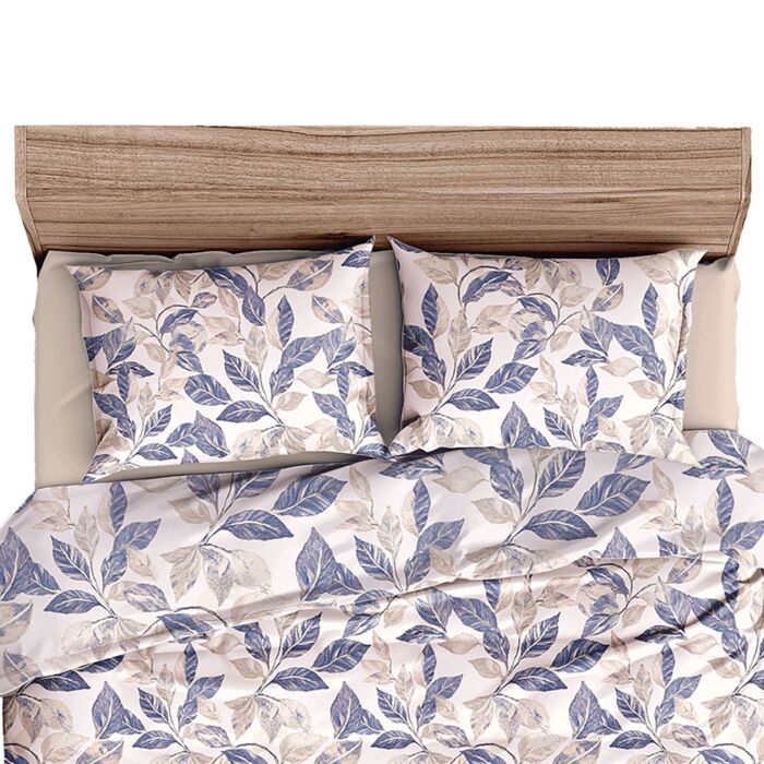 Bettwäsche mit Blätterprint