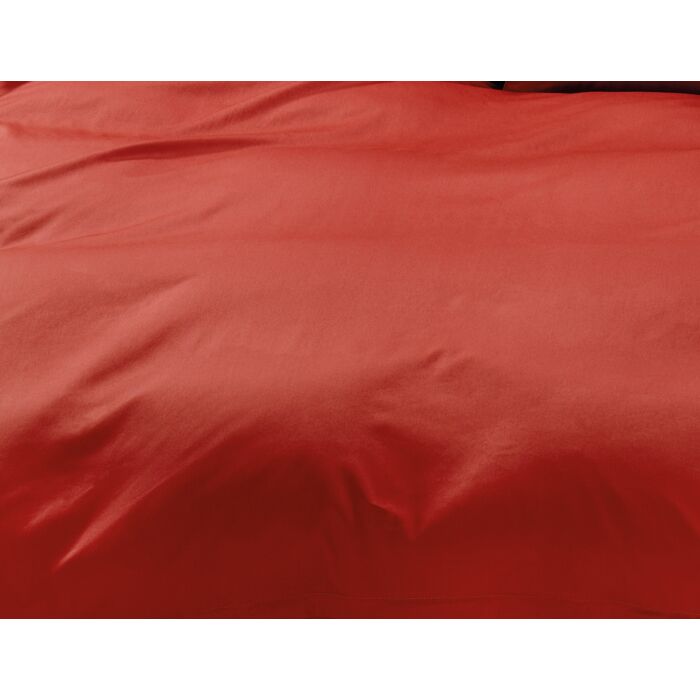 Satin Bettwäsche unifarben mit Biese