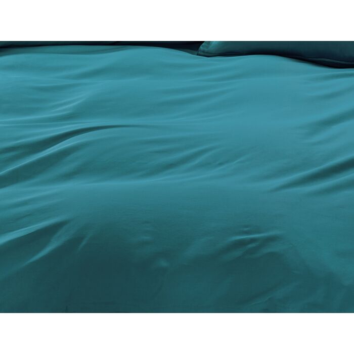 Satin Bettwäsche unifarben mit Biese