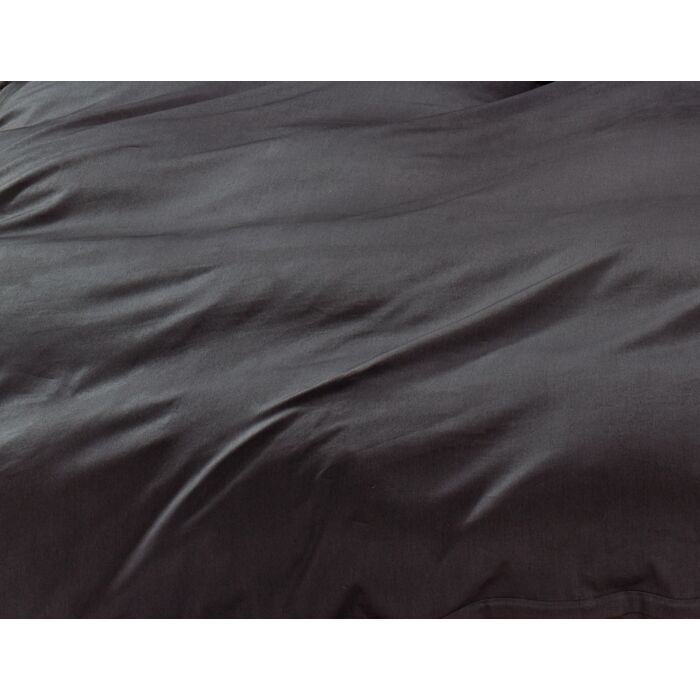 Satin Bettwäsche unifarben mit Biese