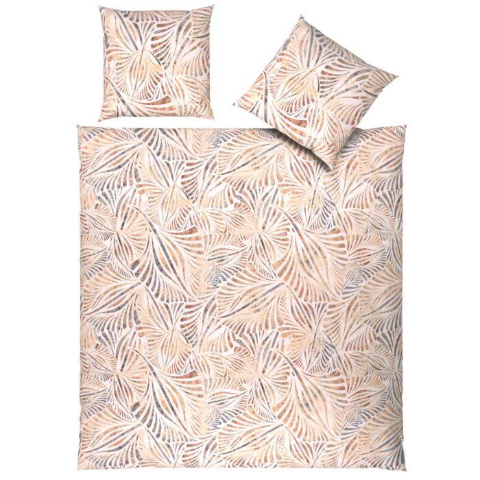 Bettwäsche mit elegantem Blattdessin
