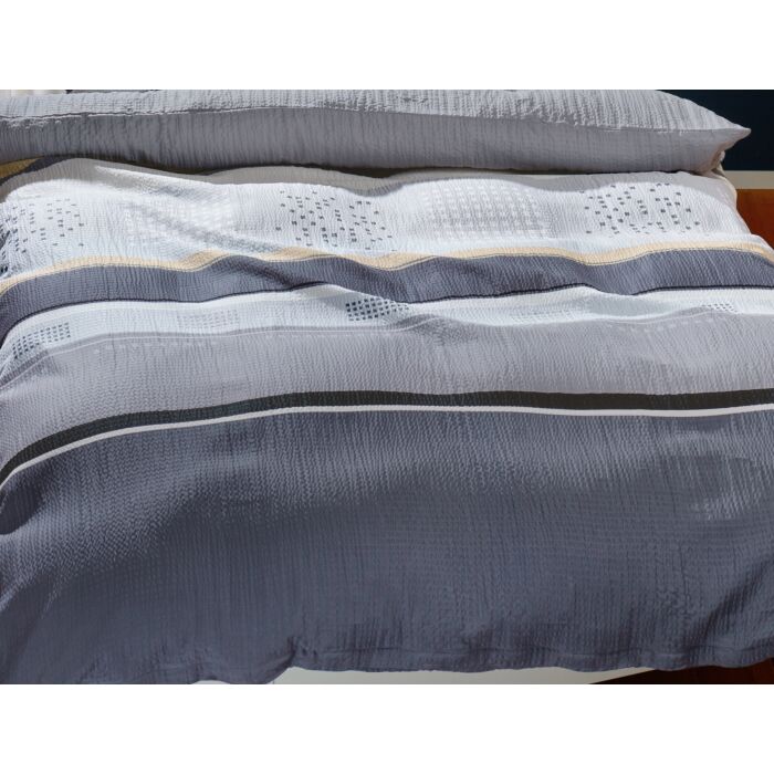 Luxus Erleben: Pinstripes Baumwolle Jacquard Deckenbezug I