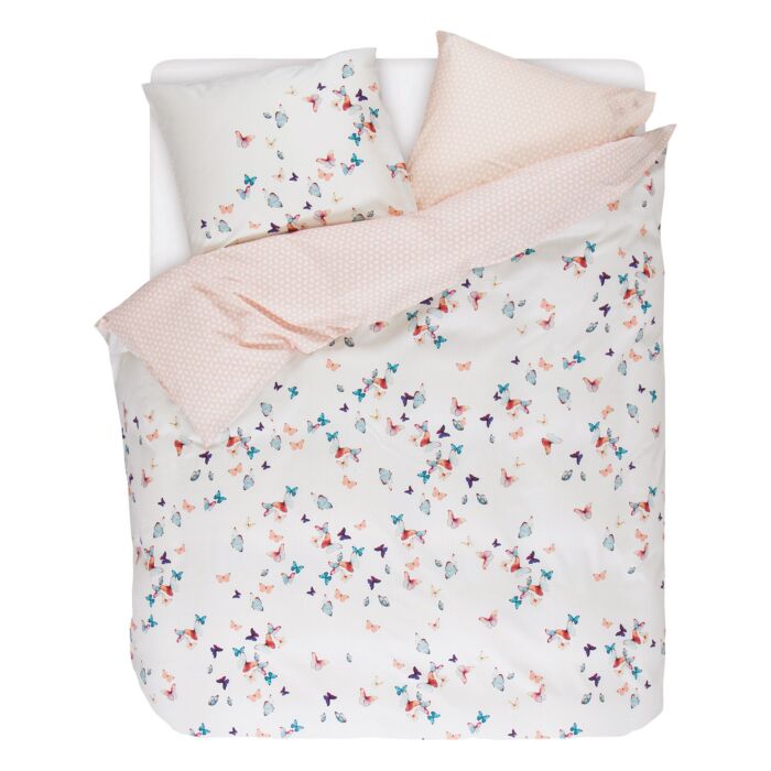 ESPRIT Bettwäsche Spring Butterflies weiss mit farbigen Schmetterlingen