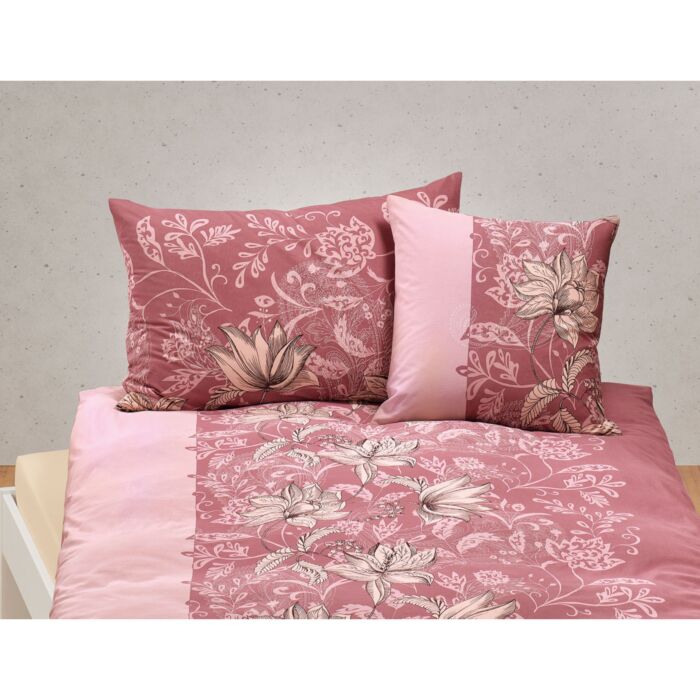 Bettwäsche mit Blütenmuster und grossem Paisley-Print
