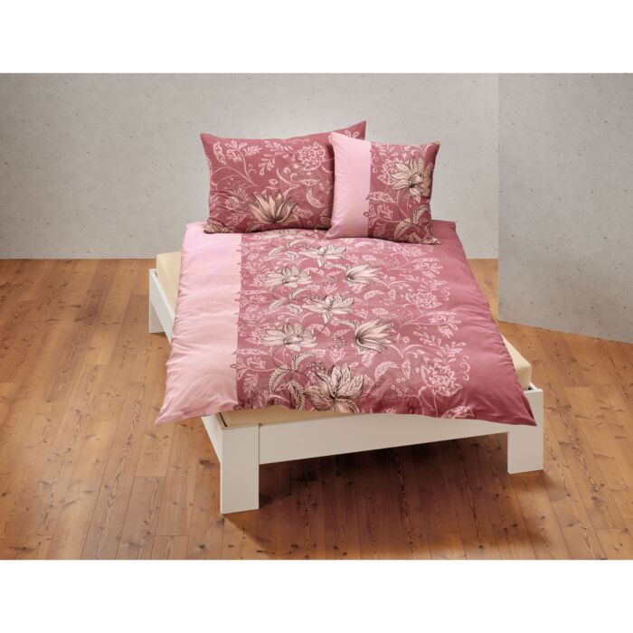 Bettwäsche mit Blütenmuster und grossem Paisley-Print