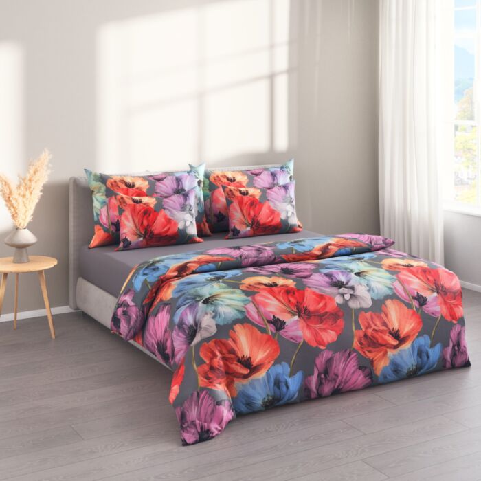 Bettwäsche mit dekorativem Blumenprint