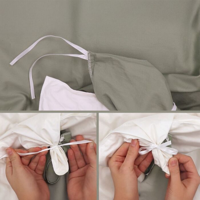 Bettwäsche mit feinem Blattdesign