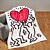 Fleecedecke Keith Haring Love